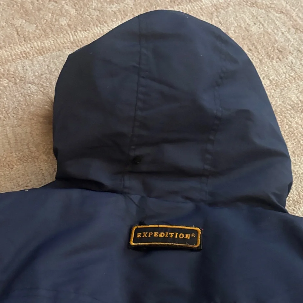 Canada Goose Navy Down Parka with Fur-Trim Hood